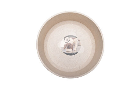 Beeztees DBL Köpek Mama Su Kabı, Bambu, Bej, 21cm, 1430ml