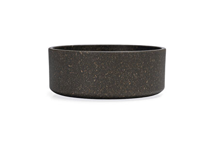 Beeztees DBL Köpek Mama Su Kabı, Bambu, Antrasit, 14cm, 410ml