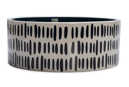 Beeztees Köpek Mama Su Kabı, Seramik, Yeşil Beyaz, 18cm, 1200ml
