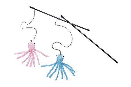 Beeztees Kedi Oltası, Zilli, Peluş Ahtapot,