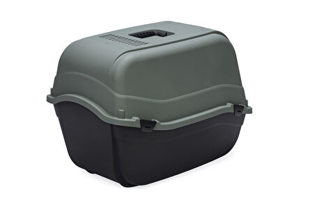 Beeztees Kapalı Kedi Tuvaleti, Koku Filtreli, Antrasit Koyu Mavi, 64x44x46cm