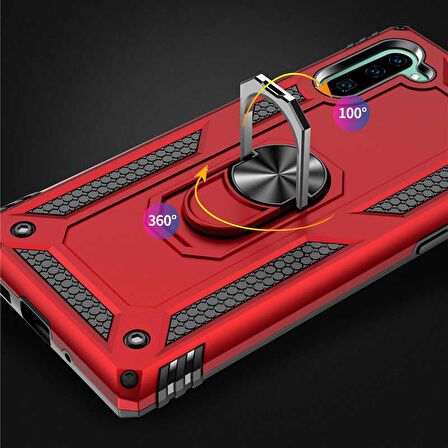 Gpack Samsung Galaxy Note 10 Kılıf Vega Standlı Yüzüklü Mıknatıslı