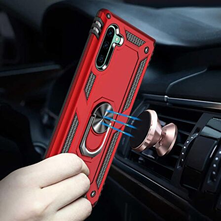 Gpack Samsung Galaxy Note 10 Kılıf Vega Standlı Yüzüklü Mıknatıslı