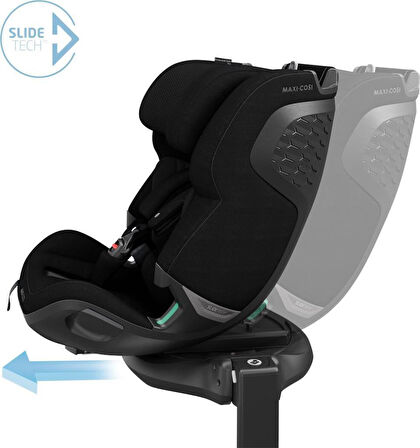 Maxi-Cosi Emerald 360 Pro I-Size Dünyanın İlk Kızaklı, Araç Dışına Çıkabilen İsofix'li 360 Dönebilir Yatabilir 0-36 kg Bebek Oto Koltuğu Authentic Black