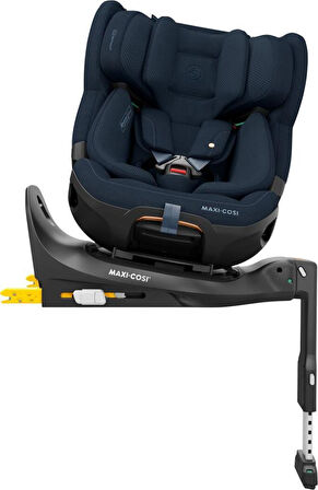 Maxi-Cosi Emerald 360 Pro I-Size Dünyanın İlk Kızaklı, Araç Dışına Çıkabilen İsofix'li 360 Dönebilir Yatabilir 0-36 kg Bebek Oto Koltuğu Authentic Blue