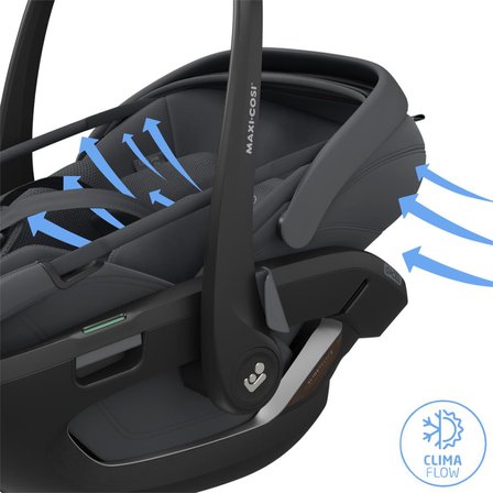 Maxi-Cosi Coral SlidePro Tam Yatabilen Modüler 0-13 Kg Ana Kucağı ve Oto Koltuğu Moon Graph