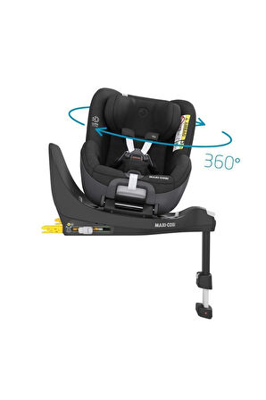 MAXİ-COSİ Maxi Cosi Pearl Adac'lı 0-18 Kg 360 Dönebilir Oto Koltuğu Authentic Black