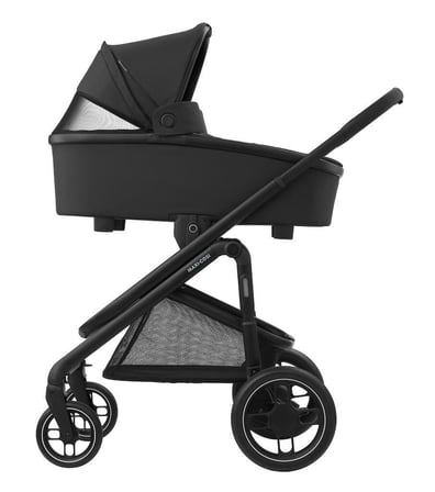 Maxi Cosi Plaza+ Ekstra Portbebeli Seyahat Sistem Olabilen Tek Elle Katlanabilen Doğumdan İtibaren Kullanılabilen Bebek Arabası Essential Black