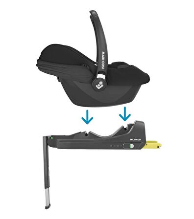 Maxi-Cosi Cabrio Fix I-Size ADAC'lı Bebek Oto Koltuğu ve Ana Kucağı 0-13 kg Essential Black