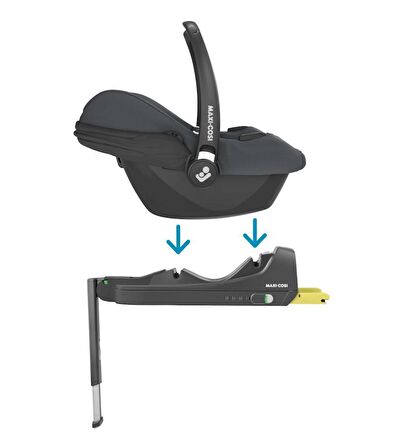 Maxi-Cosi Cabrio Fix i-Size ADAC'lı Bebek Oto Koltuğu ve Ana Kucağı 0-13kg Essential Graphite