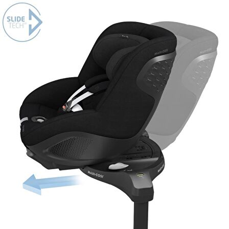 Maxi-Cosi Mica 360 Pro I-Size SlideTech Kızaklı İsofix'li Dönebilir Yatabilir 0-18 Kg Bebek Oto Koltuğu Authentic Black