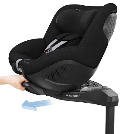 Maxi-Cosi Mica 360 Pro I-Size SlideTech Kızaklı İsofix'li Dönebilir Yatabilir 0-18 Kg Bebek Oto Koltuğu Authentic Black