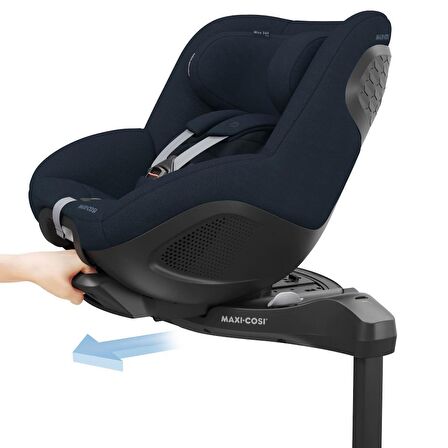 Maxi-Cosi Mica 360 Pro I-Size SlideTech Kızaklı İsofix'li Dönebilir Yatabilir 0-18 Kg Bebek Oto Koltuğu Authentic Blue