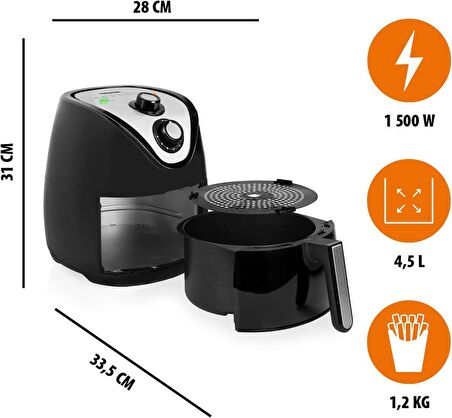 Tristar Airfryer XXL Çok Programlı Fonksiyonlu 1500 W 4,5 Lt  6994