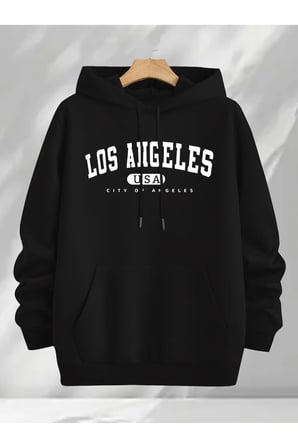 Çok Renkli Baskılı kapuşonlu Sweatshirt 3'lü Fırsat Paketi