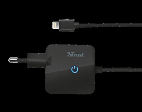 Trust Lightning 12 Watt Hızlı Şarj Aleti Siyah