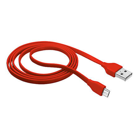 Trust 20137 Urban Flat Micro Usb 1M Kablo,Kırmızı 