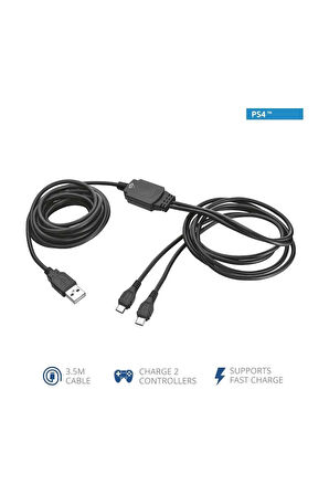 20165 GXT222 PS4 İkili Şarj ve Oynatma Kablosu