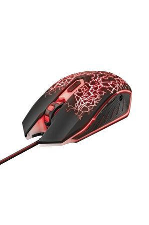 IZZA GXT 105 USB 2400 Dpı Siyah 6 Buttons RGB Oyuncu Mouse