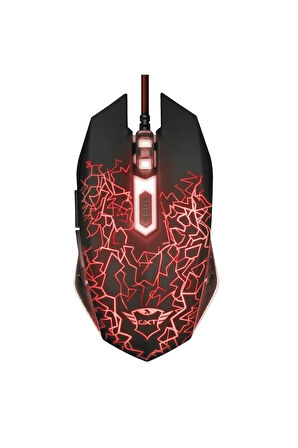 IZZA GXT 105 USB 2400 Dpı Siyah 6 Buttons RGB Oyuncu Mouse