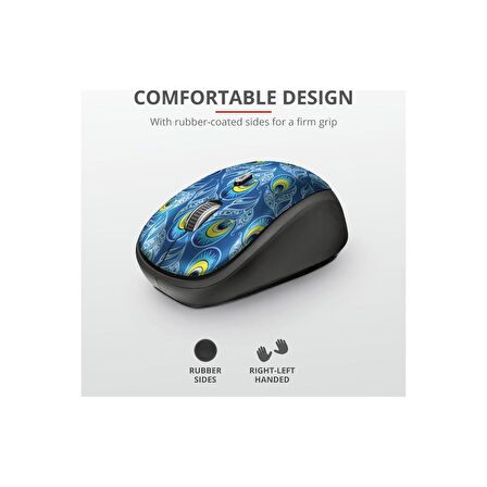 Trust 23388 YVI Wireless Mouse Peacock