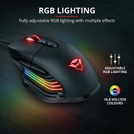 TRUST GXT940 XIDON RGB KABLOLU GAMING MOUSE(23574)