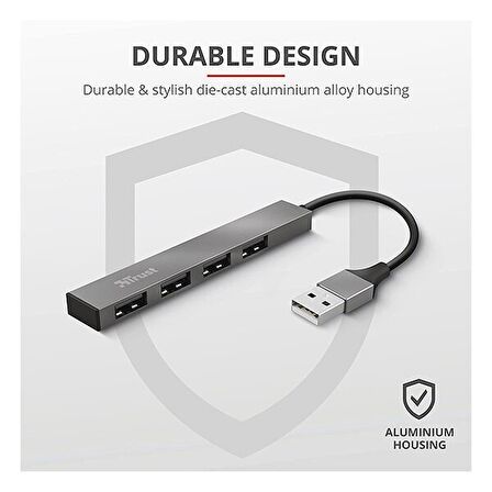 TRUST 23786 HALYX USB HUB MINI 4 PORT
