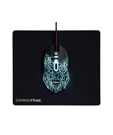 TRUST  24752 basic mouse ve mousepad-siyh
