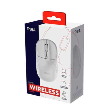 Trust 24795 Primo Kablosuz Mouse-Beyaz