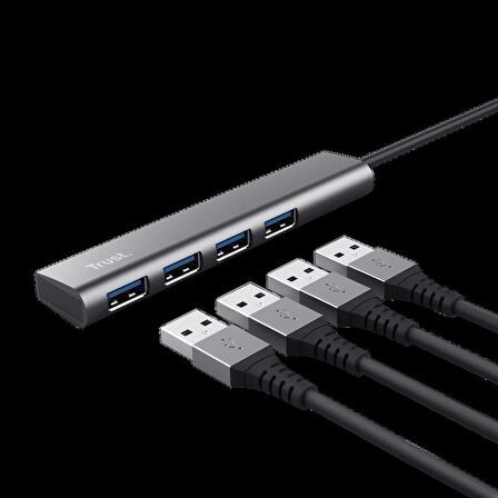 Trust 4 Bağlantı Noktalı USB 3.2 Hub - TRU 24947