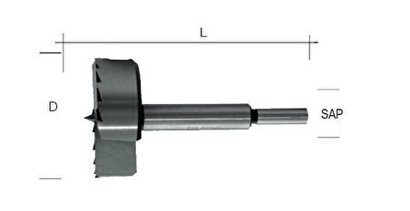 Labor Dişli Forstner Ahşap Freze Matkap Ucu 30 mm