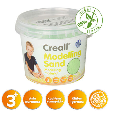 Creall Kinetik Modelleme Kumu 750gr Yeşil