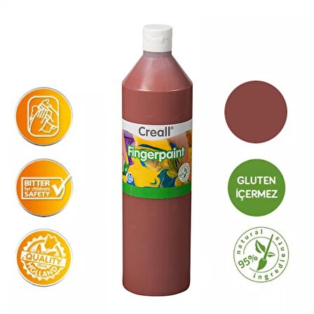 Creall Fingerpaint - Kahverengi 750ml