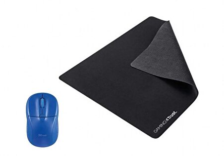 Trust Primo 20786 Kablosuz Mavi Mouse + Mouse Pad