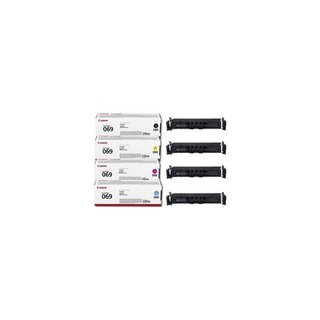 Canon CRG-069 Orjinal Toner 4'lü Set - Tüm Renkler (Kutusuz)