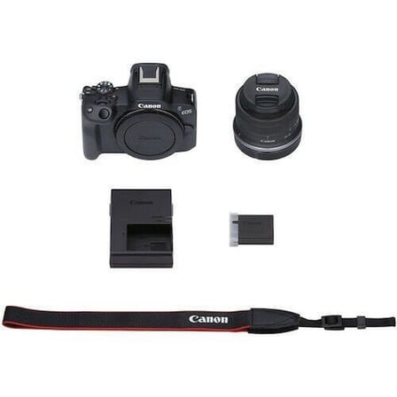 Canon EOS R50 18-45mm IS STM Lensli Travel Kit