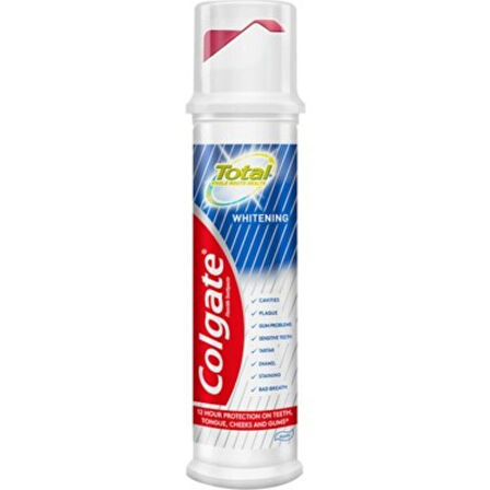 Colgate Total Advance Whitening Beyazlatma Pompalı Diş Macunu 100 Ml
