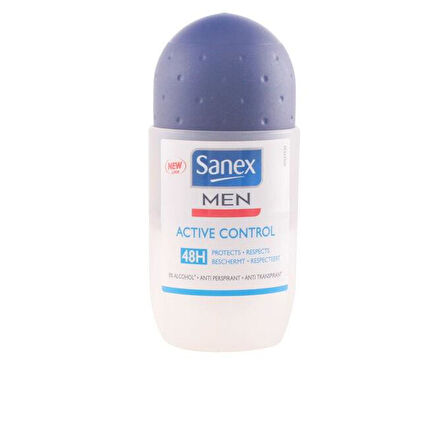 Sanex Men Actıve Control Erkekler İçin (%0 Alcohol) Tahriş Etmeyen 48H Roll-on Deodorant 50ml