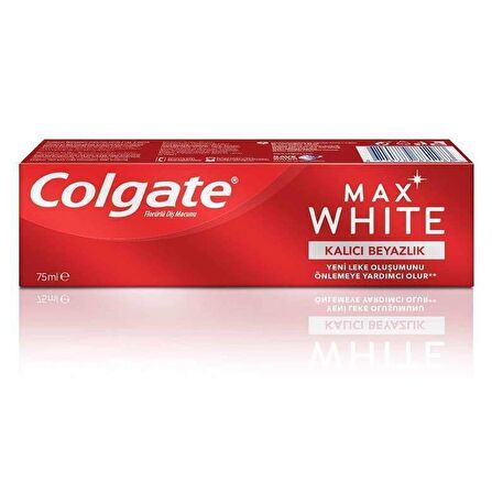 Colgate Max White Kalıcı Beyazlık Beyazlatıcı Diş Macunu 75 Ml