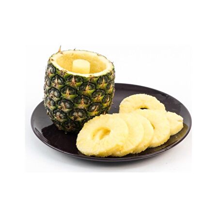 Vacu Vin 48522606 Ananas Dilimleyici Siyah Beyaz