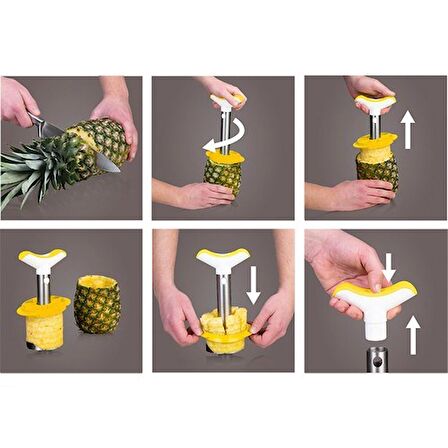 Vacu Vin 4874360 Ananas Dilimleyici Paslanmaz Çelik