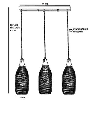 RİO 3 LÜ SIRALI ESKİTME SARKIT