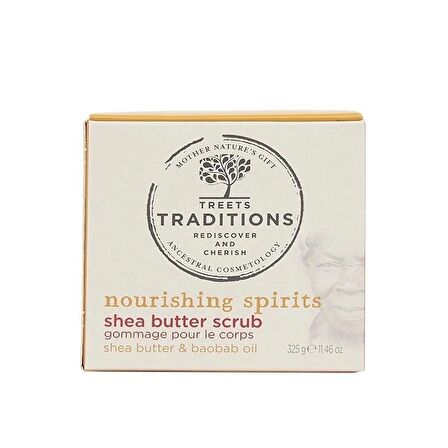 Treets Nourishing Spirits Shea Yağı Pelling Butter Scrub 325Gr