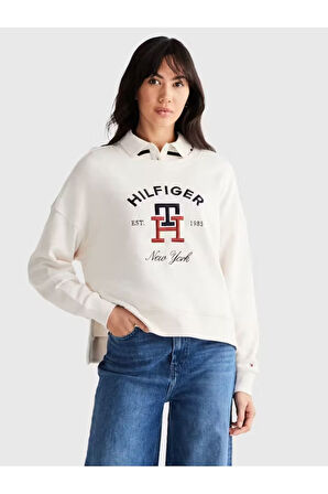 Logo Monogram İŞLEMELİ NAKIŞLI Sweat