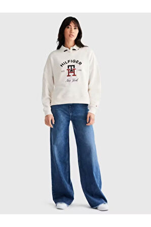 Logo Monogram İŞLEMELİ NAKIŞLI Sweat