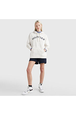 Logo Nakışlı İşlemeli Rahat Kesim Sweatshirt