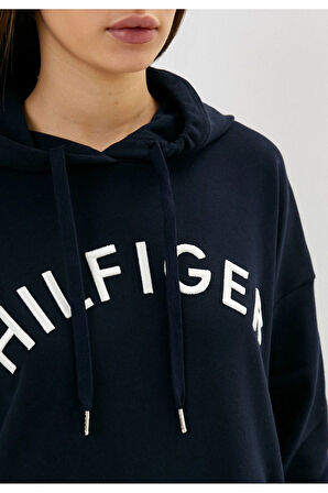 Logo Nakışlı İşlemeli Rahat Kesim Sweatshirt