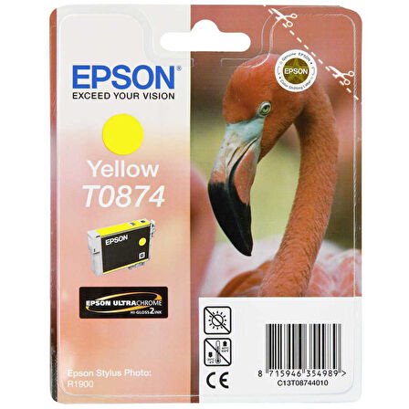 Epson T0874-C13T08744020 Sarı Orijinal Kartuş