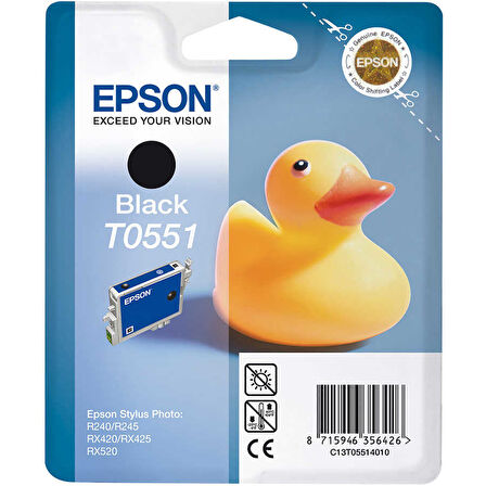 Epson T0551-C13T05514020 Siyah Orijinal Kartuş