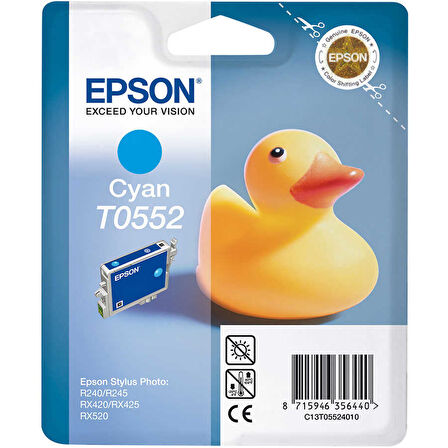 Epson T0552-C13T05524020 Mavi Orijinal Kartuş
